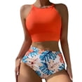 thumbnail image 1 of Conjunto de bikini con estilo para mujer, traje de baño de dos piezas, traje de baño sólido, ropa de playa OAVQHLG3B Store  lin121212, 1 of 4