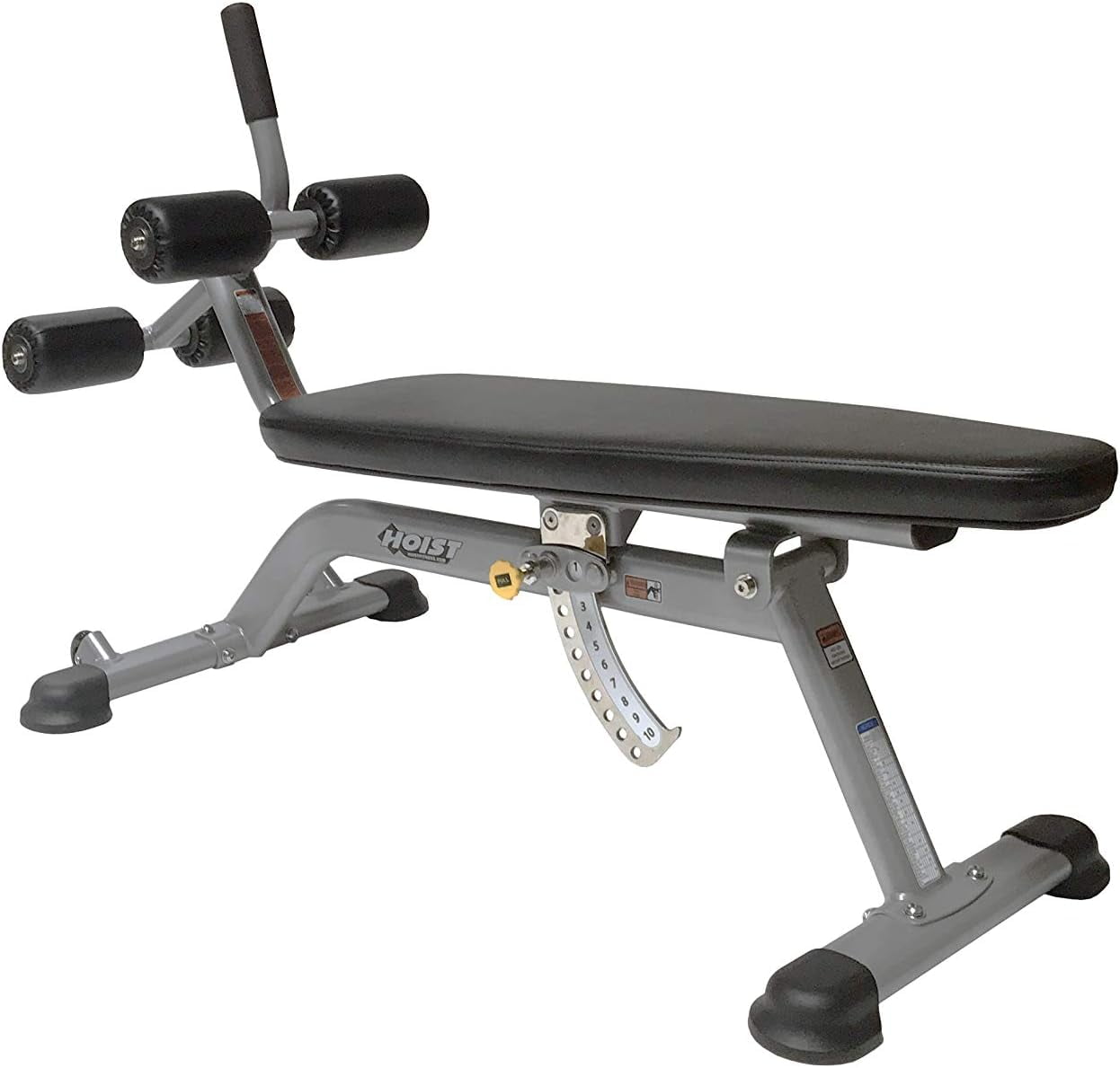 HOIST Fitness Adjustable Ab Bench with Flat, Decline & Incline