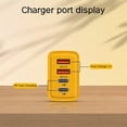 thumbnail image 3 of DEBGFS 2 in 1 Charger  120w Fast Charger Module with 2 Type-C/2 USB Ports and Cable  All in 1 Charging Adapter Wall Plug for Phone  Laptops  Tablet,yellow,freesize, 3 of 5
