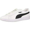 thumbnail image 2 of PUMA Men's Smash v2 Sneaker, White Black, 4 M US, 2 of 7
