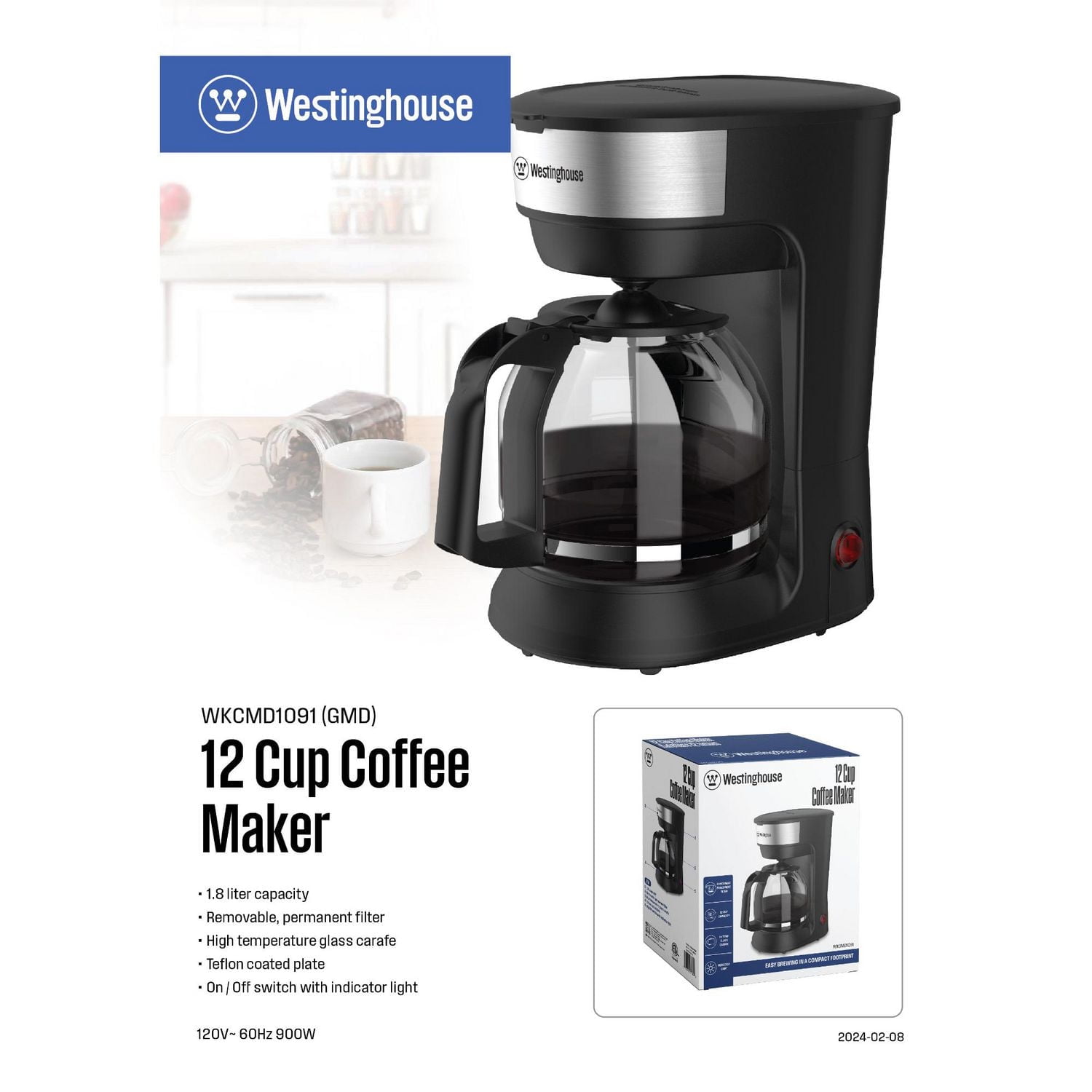 Westinghouse 12 cup Coffee Maker
