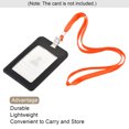 thumbnail image 5 of Uxcell 50Pcs Flat Lanyards with Clip Neck for ID Card Name Tags Badge Holders Orange, 5 of 6