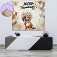 thumbnail image 4 of Happy Anniversary Dachshund Celebrates Wedding Love Family Party Tapestry Wiener Dog Lover Gifts Idea Wall Hanging Backdrop Home Decor - 01015, 4 of 5