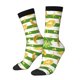 thumbnail image 1 of Fotbe Watercolor St Patrick Day Calcetas Largas con Estampado para Hombre y Mujer – Calcetas de Compresión Transpirables y Elásticas, Viajar y Uso Diario Talla 5-11, 1 of 6
