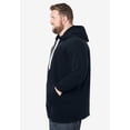 thumbnail image 3 of KingSize Men's Big & Tall Fleece Longer-Length Pullover Hoodie, 3 of 5