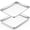 16x12x1 Inch-2, variant on Stainless Steel Baking Sheet Pans 12.4x9.7x1 Inch 2 Count Quarter Pan Bakeware