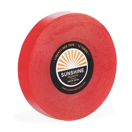 Sunshine Tape | Liberty Red Liner Wig Adhesive Tape Roll | 1/2" x 12 YDS | Hair System Tape, Toupee