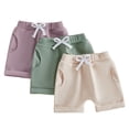 thumbnail image 2 of Basketball Shorts Youth 3 Pack Toddler Girls Shorts: Summer Casual High Waist Shorts Clothes Size 18M-6Y, 2 of 7