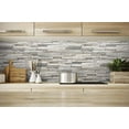 thumbnail image 4 of NextWall Faux Reclaimed Wood Plank Peel and Stick Wallpaper (Light Gray & ), 4 of 6