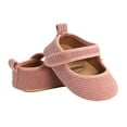 thumbnail image 4 of Baby Shoes Solid Color Ribbed Walking Shoes Soft Sole Footwear, 4 of 6