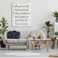thumbnail image 2 of Stupell Industries Where You Want To Be Phrase Graphic Art Gallery Wrapped Canvas Print Wall Art, Design by Lil' Rue, 2 of 7