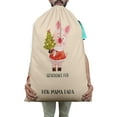 thumbnail image 3 of Printtoo Large Drawstring Canvas Bag Christmas Sack Bags Santa Gift Sack Custom Party Favor 2 Pcs 27x20 Inch, 3 of 9