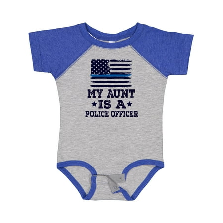 

Inktastic Aunt is a Police Officer Law Enforcement Gift Baby Boy or Baby Girl Bodysuit