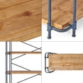 thumbnail image 4 of 4 Tier Bookcase With Metal Frame, Vintage Standing Shelf For Home Office, 4-Tier Bookcase Shelf Storage Organizer, Book Shelf For Living Room, Bedroom, Kitchen, 4 of 5