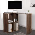 thumbnail image 1 of Homylin L Shaped Desk 35.4" Corner Desk With Storage Shelves, 1 of 7