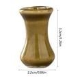 thumbnail image 3 of Botella De Cerámica 1Pcs Ceramic Mini Vase with Magnetic Suction for Refrigerator Flower Arrangement Decoration in Brown Green 0.86x1.26" JASKFLY, 3 of 9