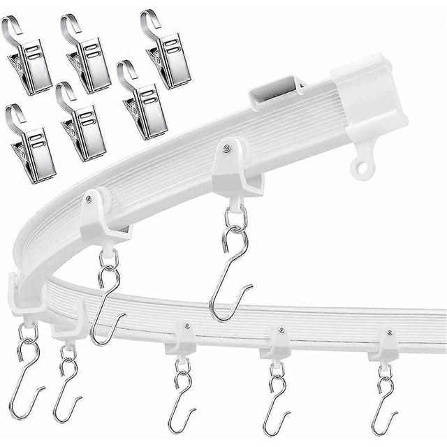 Flexible Bendable Ceiling Curtain Track, Ceiling Mount for Curtain Rail, Room Divider Ceiling Track
