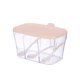 thumbnail image 2 of Azucarero, caja de almacenamiento de condimentos y especias con cuchara, caja de especias de 3 compartimentos, contenedor de almacenamiento, tarros de condimentos para especias, azúcar y sal, 2 of 4