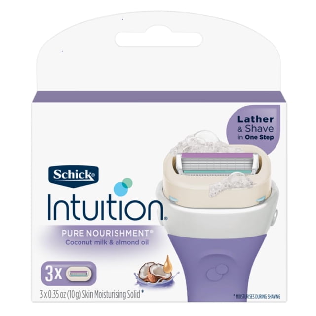 Recambios para Afeitadora Schick Intuition Pure Nourishment Paquete de 3