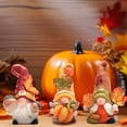 thumbnail image 7 of Hodao Autumn Harvest Gnome Figurines Fall Thanksgiving Resin Decorations with Pumpkin, Acorns & Leaves – Hand-Painted Tabletop Decor for Home, Kitchen, and Office Set of 3, 7 of 7