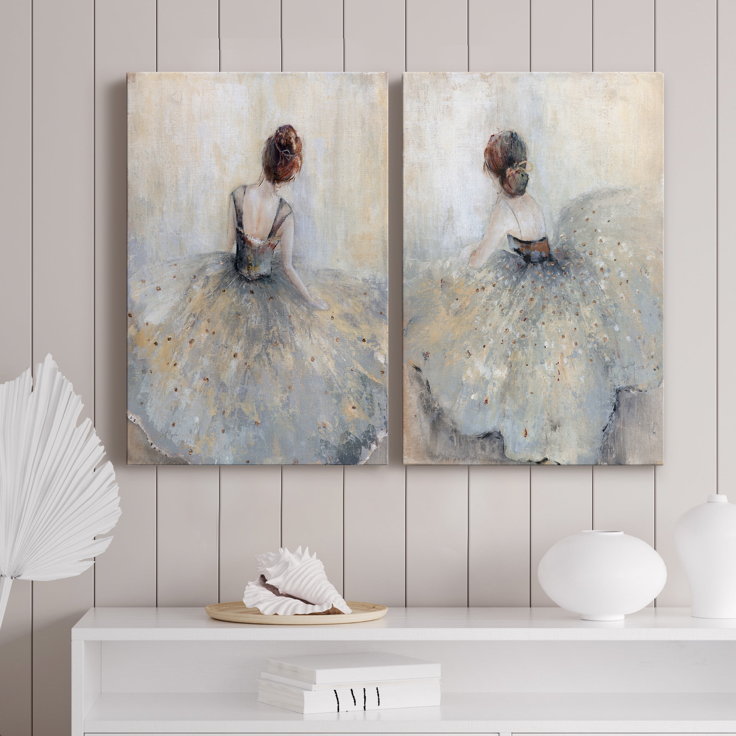 Beautiful Contemplation Premium Gallery Wrapped Canvas - Ready to Hang - Set of 2 - 12 x 18 Each