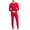 Red, variant on Men's Cotton Thermal Underwear Union Suits Henley Onesies Base Layer (Black, M)
