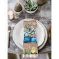 thumbnail image 2 of Pink Plaid Easter Cloth Napkins Set of 8 Reusable Dinner Napkins, Blue Truck Spring Floral Bunny Wooden Cocktail Napkin Washable Table Napkins for Wedding/Holiday Party/Baby Shower 20"x20", 2 of 7