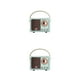 thumbnail image 1 of sweethay Altavoz ABS compatible con Bluetooth 5,0, electroplaca inalámbrica, bonita manija de elevación, perilla de volumen de 400mAh, caja de Type1 NO1, 1 of 6