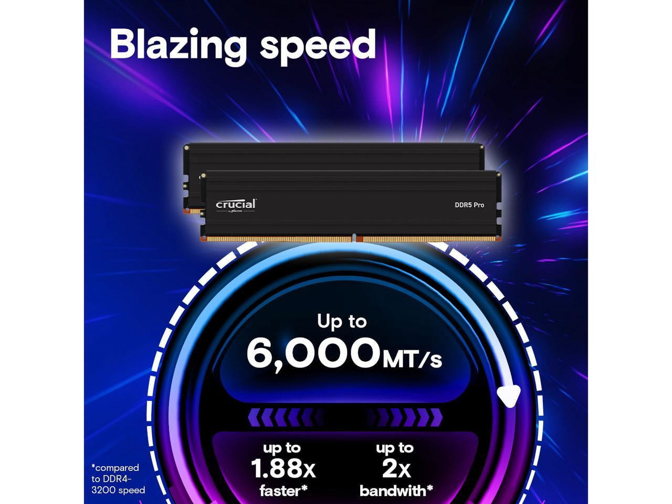 未開封 CRUCIAL DDR5-6000　16GB×2(32GB) Crucial 32GB DDR5 RAM Kit (2x16GB), 5600MHz (or 5200MHz