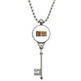 thumbnail image 1 of Aliento la riqueza sueño calidad valor Colgante Collar Vintage Llavero Plata Joyas Unbranded M, 1 of 3
