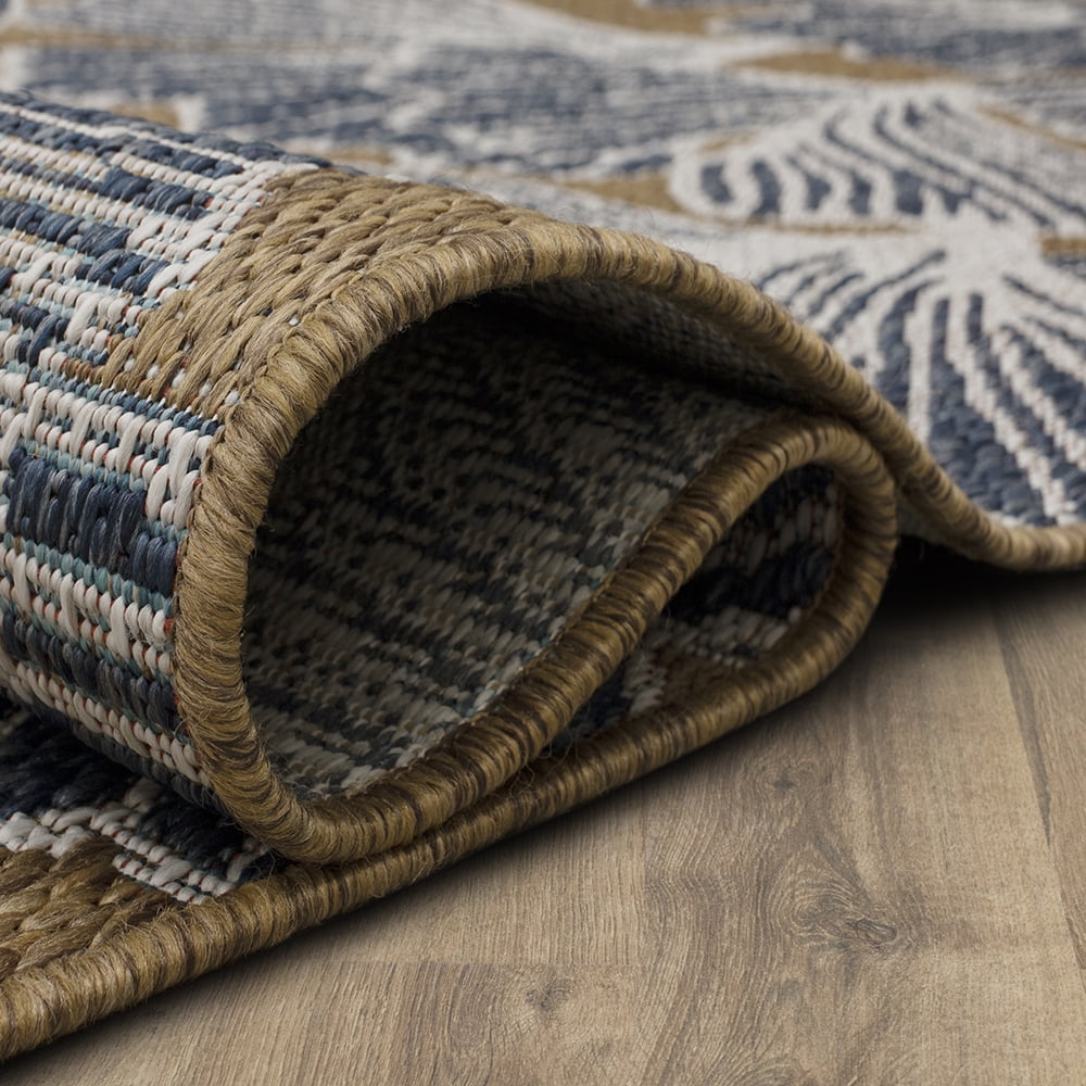 Mohawk Home Jade Butterfly Outdoor Area Rug, Navy, 2' 6" x 6'