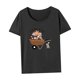 thumbnail image 4 of Camiseta para mujer básica camiseta trajes cuello redondo camiseta para viajes diarios M, 4 of 7