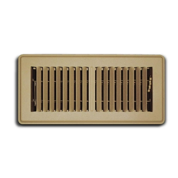 Registro de suelo Supply Grille Truaire C150MB, 10 x 36 cm, color marrón