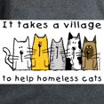 thumbnail image 3 of CafePress - Takes A Village, Feral Cats T Shirt - Women's Traditional Fit Dark T-Shirt, 3 of 4