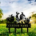 thumbnail image 3 of Custom Name Metal Garden Animal Farm Chicken Statues Decorative Lawn Statue Stakes for Home Outdoor Garden Yard Sign Plaque Art Decor, 3 of 6