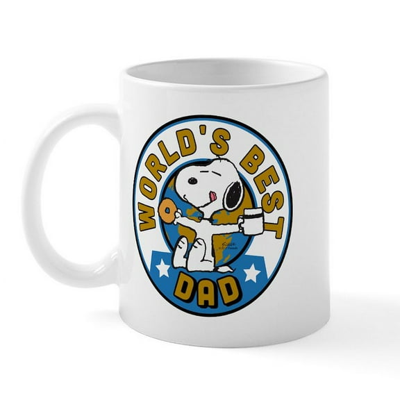 CafePress - Peanuts Greatest Dad - 11 oz Ceramic Mug - Novelty Coffee Tea Cup