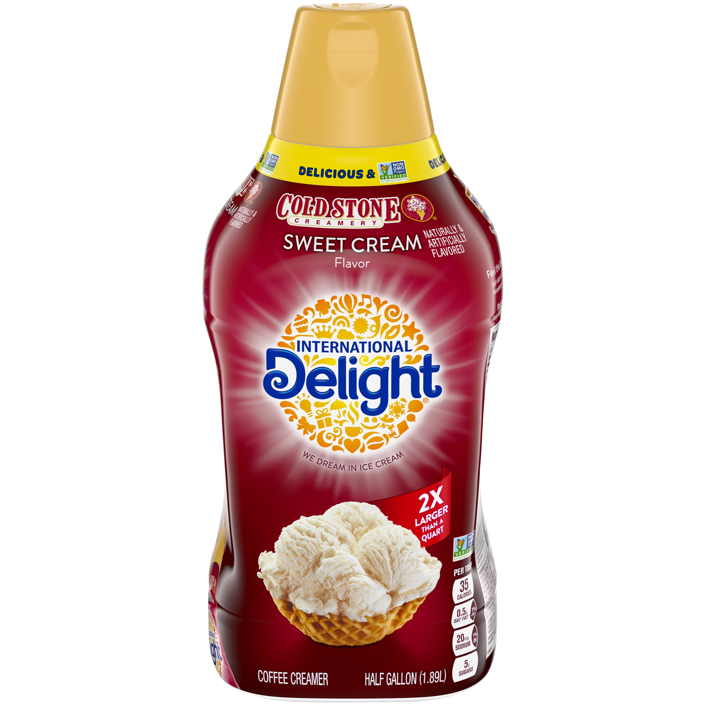 International Delight Cold Stone Creamery Sweet Cream. 