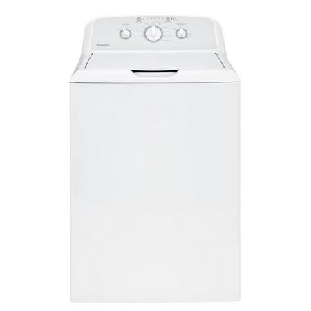 HOTPOINT® 3.8 cu. ft. Capacity Top Load washer model HTW240ASKWS with Stainless steel basket, Heavy-duty agitator, Precise-Fill with the option of 4 water level selections, Load size, Deep Rinse, Bleach dispenser, Rotary electronic controls with cycle status lights, 700 RPM spin speed. Approximate Dimensions (HxWxD)- 44 Height x 27 Width x 27 Dimension in.