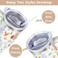 thumbnail image 4 of Easter 40 oz Tumbler with Handle and Straw Lid Gifts for Women Rabbit Lovers Stainless Steel Easter Travel Coffee Mug for Man Woman Easter Bunny Easter Egg, 4 of 6