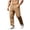 Khaki, variant on Combat Trousers Men Lightweight Work Pants Cargo Trouser Slim fit Tracksuit Bottoms Athletic Drawstring Jogger Sweatpants Gym Running Workout Pant with Pockets