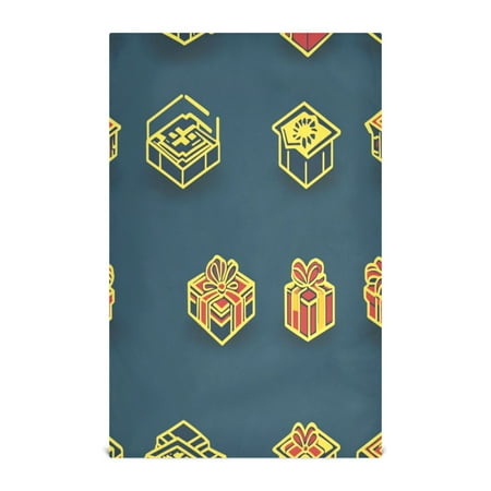

Gifts Pattern Kitchen Towels Set of 4 Tea Towels for Kitchen Decorative Waffle Dishcloths 28x18in