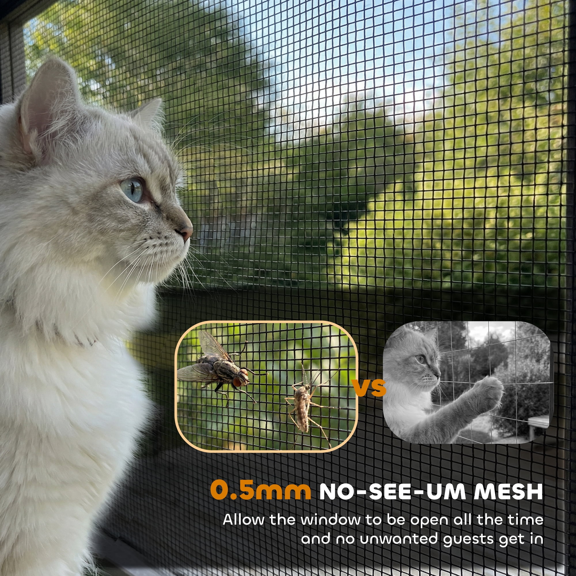 PawHut Catio Outdoor Cat Enclosure Window Box Outdoor Cat House with Waterproof Roof 39.4"L Gray