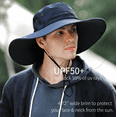 thumbnail image 5 of Large Brim Fishing Hat,UPF 50+ Sun Hats for Mens/Womens Large Bucket hat, 5 of 7