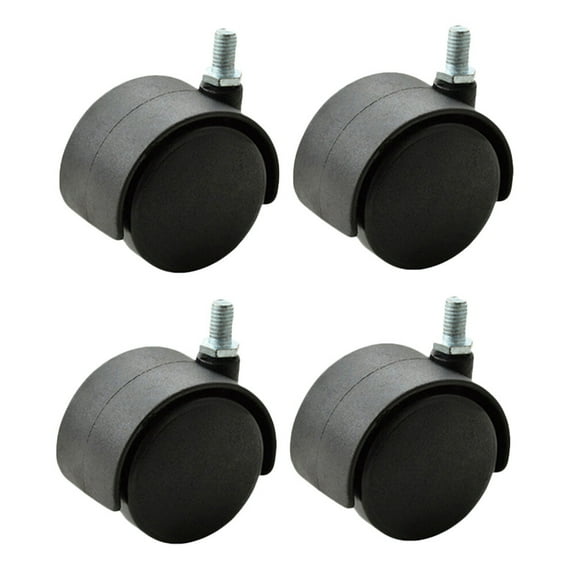 4pcs M8 Office Chair Replacement Caster Wheels for Home and Office Furniture, Smooth Rolling and