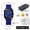 Black shell blue surface blue ribbon, variant on New men's quartz watch, fashionable wristwatch, high-end magnetic waterproof men's watch, trendy men's wristwatch
