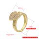 thumbnail image 5 of Sonducket Anillo ajustable fácil de combinar, anillo de plata para mujer con colgante de corazón único, anillo abierto para dedo Ropa, zapatos y accesorios Miscelánea oro, 5 of 6
