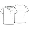 thumbnail image 4 of Tooniforms Scrubs Top For Men & Women Print V-Neck TF688, 4 of 5