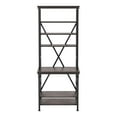 thumbnail image 4 of Furniture of America Traze 6-Shelf Bookcase, Antique Gray, 4 of 6