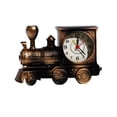 thumbnail image 1 of Railway Engine Alarm Clock Creative Desktop Ornaments for Bedroom Livingroom (Coffee), 1 of 8