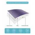 thumbnail image 5 of Quilts Twin XL Size, Dark Purple Khaki Ombre Soft Comforter Bedding Set for Bed, Modern Abstract Art Gradient Lightweight Quilted Bedspread with Pillow Cover(2 Pieces) for All Season, 68x98 Inch, 5 of 6